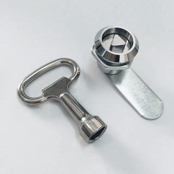 Замок для шафи трикутник з ключем код MS-705 66400 фото